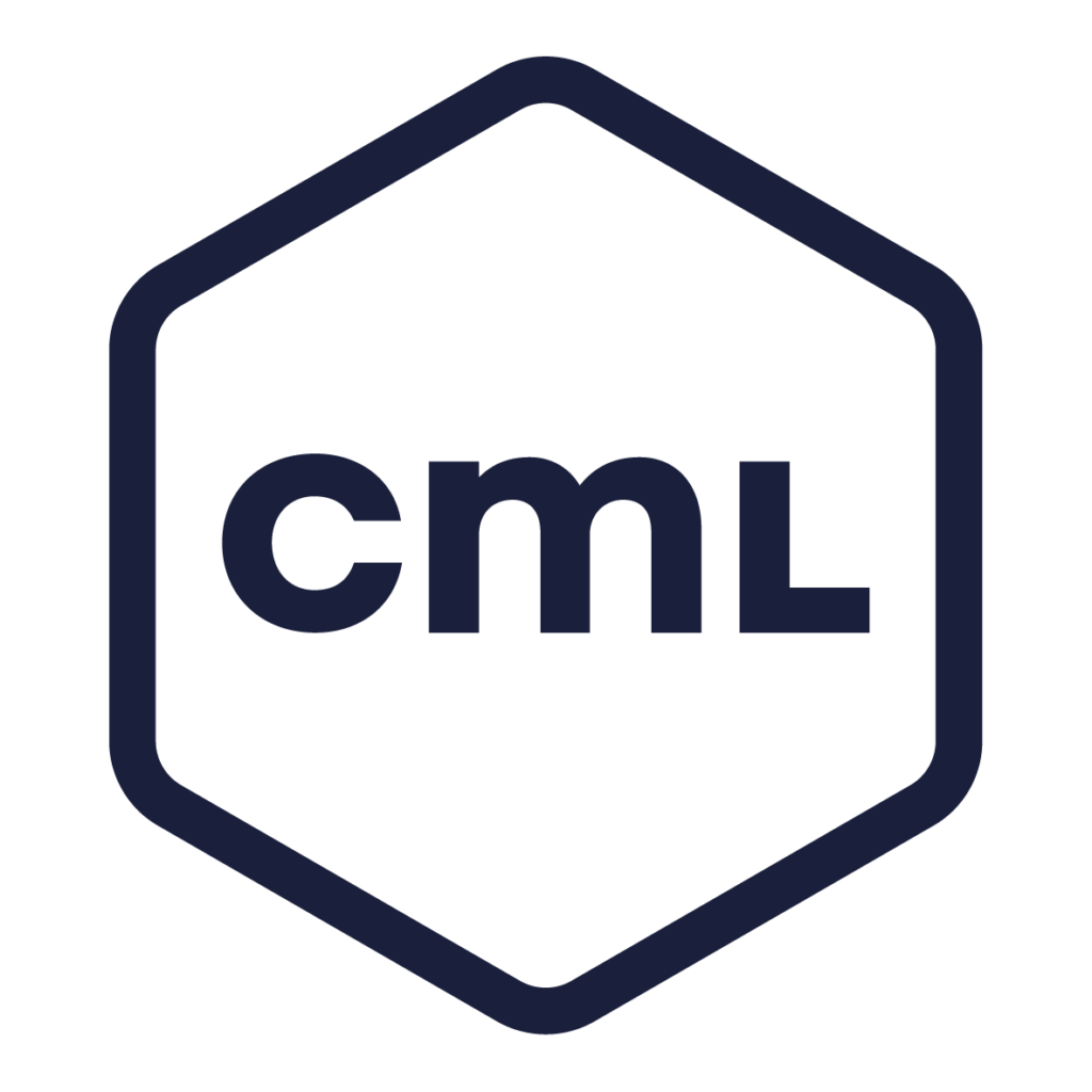 CML Logo_CML Icoon Secundair Blauw op wit