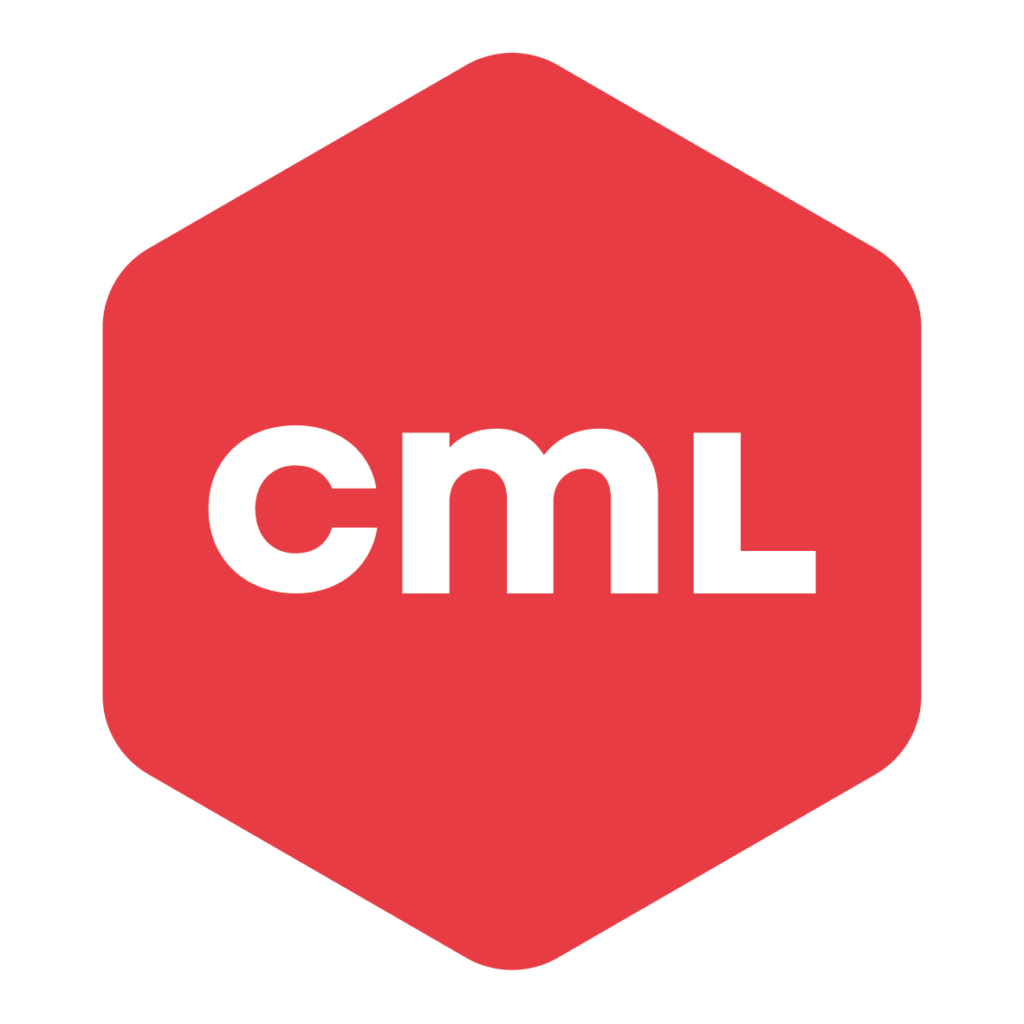 CML Logo_CML Icoon Secundair Wit op rood
