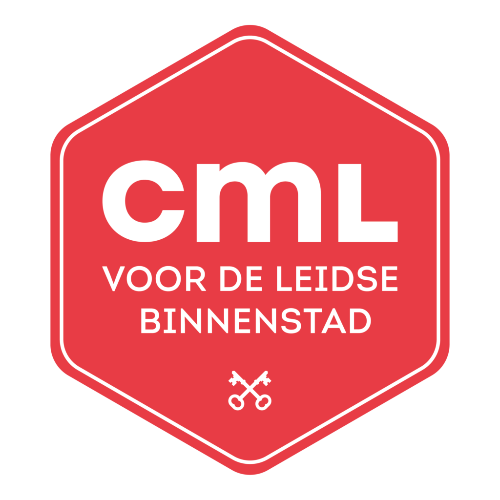 CML Logo_CML Logo Secundair Wit op rood